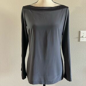 St. John Silk Boatneck Blouse